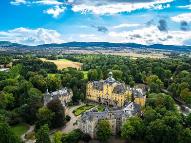 Schloss Bückeburg aus der Luft fotografiert