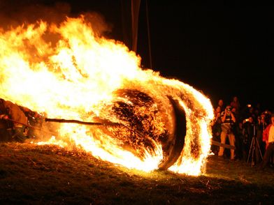 Brennende Osterräder