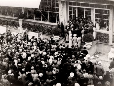 Joseph Goebbels am Kurhotel in Bad Pyrmont