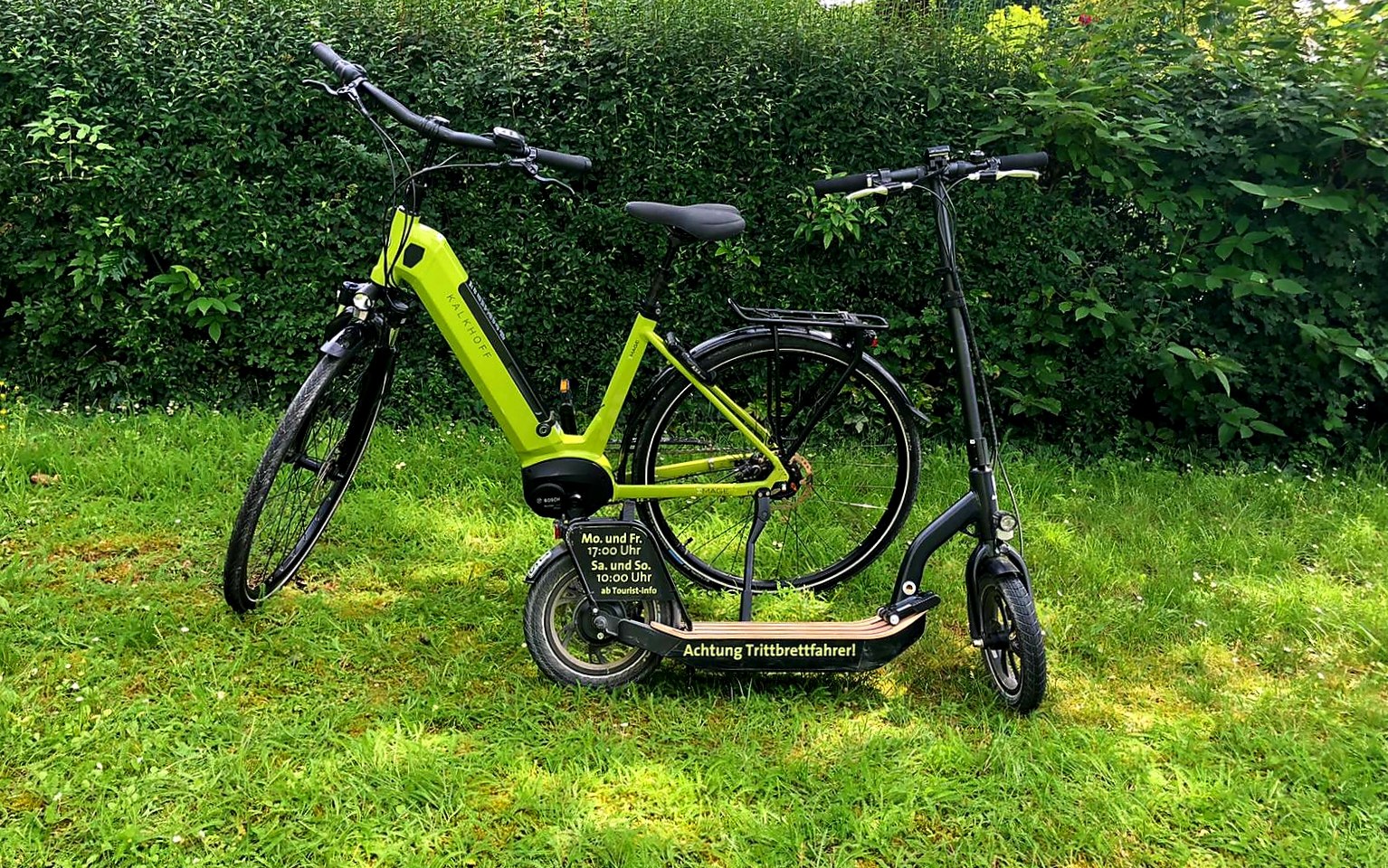 Scooter und E-Bike, © Hameln Marketing