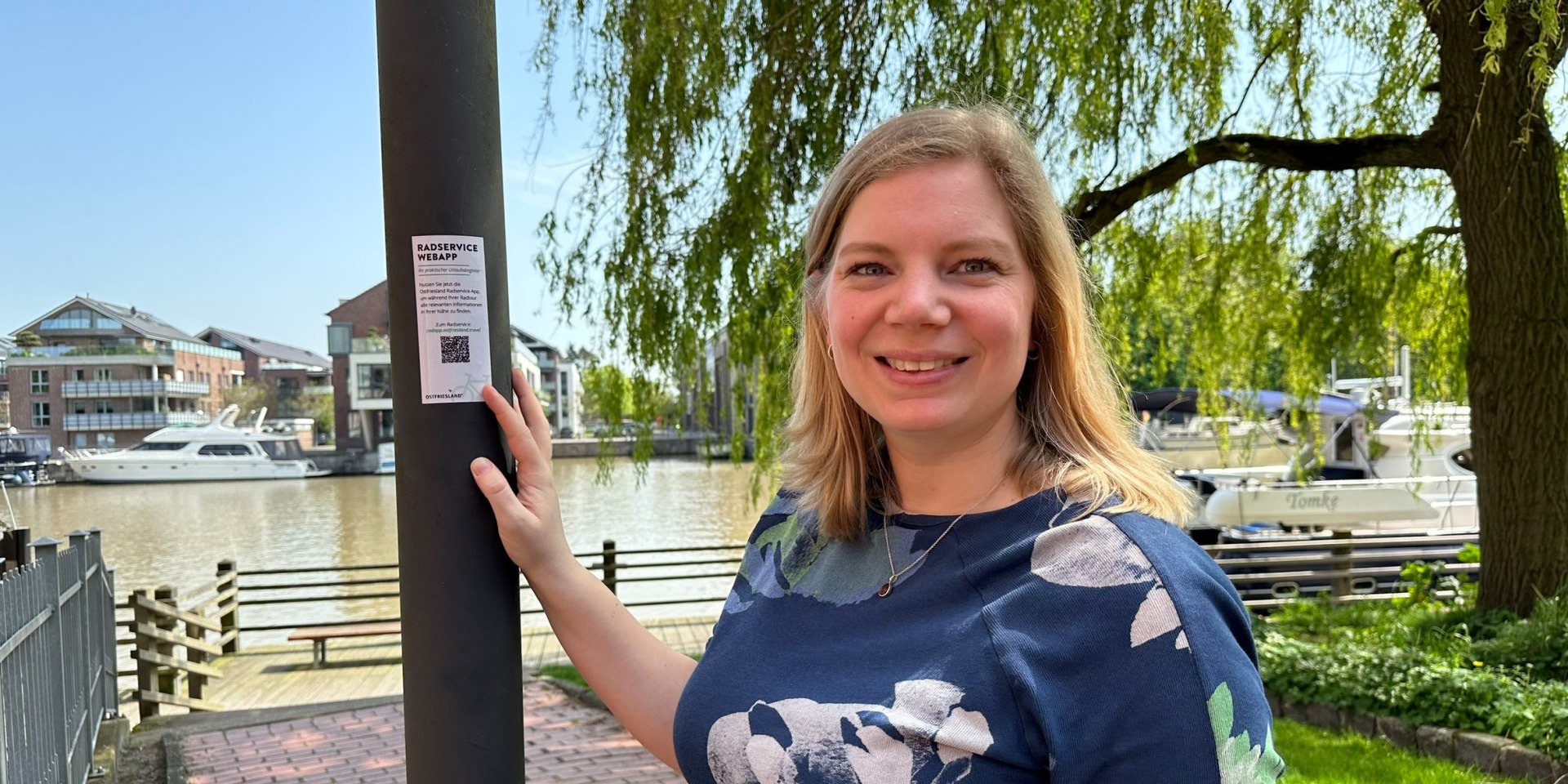 QR-Codes an den Routen in Ostfriesland, © Ostfriesland Tourismus GmbH