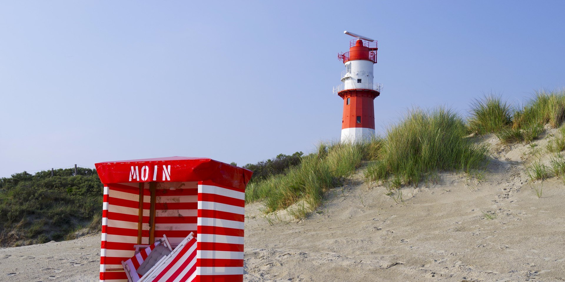 Elektrischer Leuchtturm am Südstrand von Borkum, © TMN / Ottmar Heinze