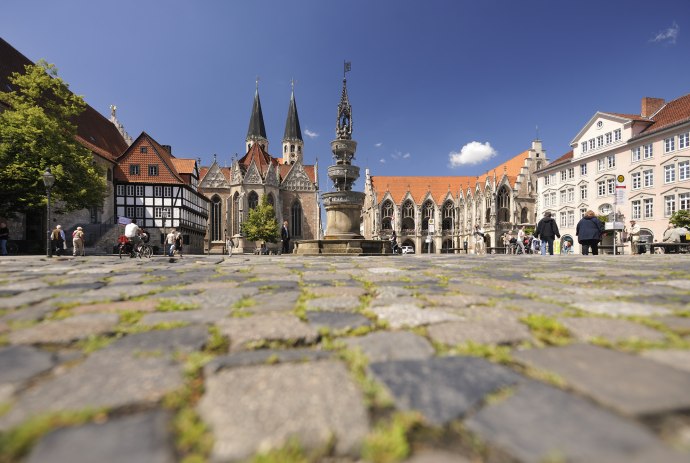 Der Altstadtmarkt mit seinem Brunnen, © Braunschweig Stadtmarketing GmbH / Daniel Möller