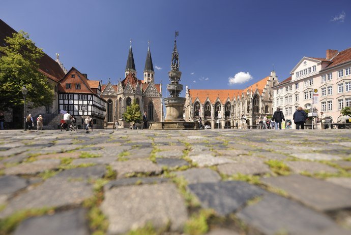 Der Altstadtmarkt mit seinem Brunnen, © Braunschweig Stadtmarketing GmbH / Daniel Möller