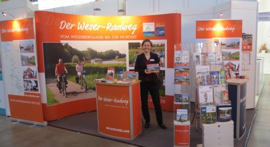 Weser-Radweg Präsentation auf der CMT in Stuttgart, © Weserbergland Tourismus e.V.