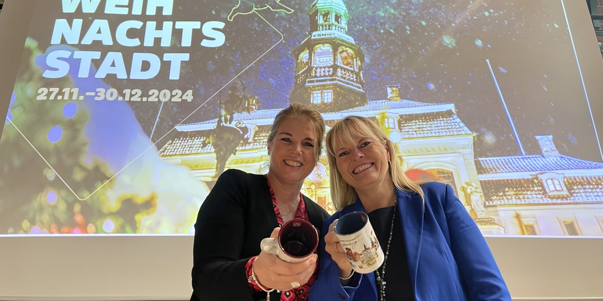 Weihnachtsstadt Pressekonferenz OB C. Kalisch und M.-G. Lansmann, © Hansestadt Lüneburg Weihnachtsstadt Pressekonferenz OB C. Kalisch und M.-G. Lansmann, © Hansestadt Lüneburg