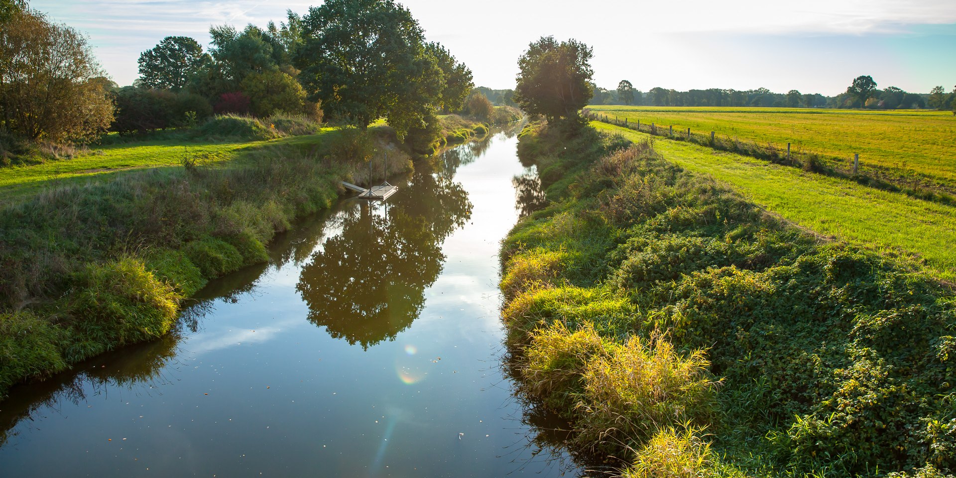 Aufnahme vom Hase Fluss im Hasetal, © malopo