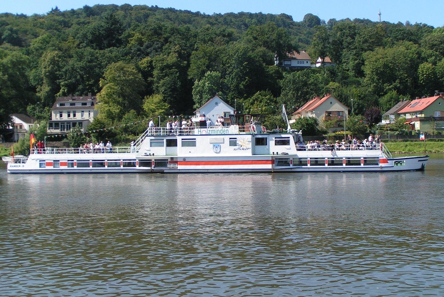 Schiff auf der Weser, © HamelnMarketing