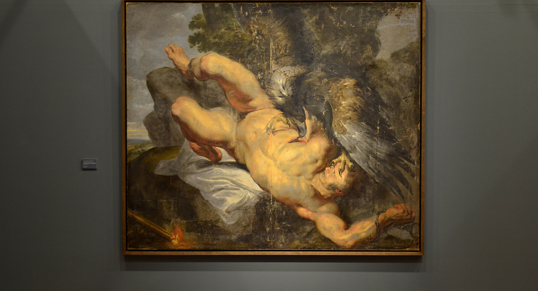 Rubens-Werkstatt, Der gefesselte Prometheus, um 1613 in der Ausstellung „Götter &amp; Helden“, © Sven Adelaide, Landesmuseum Oldenburg