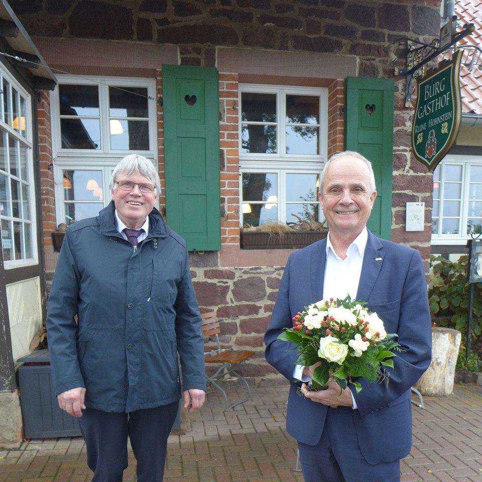 (vl.n.r.) Landräte Martin Skiebe (LK Harz) und Thomas Brych (LK Goslar) , © Harzer Tourismusverband 