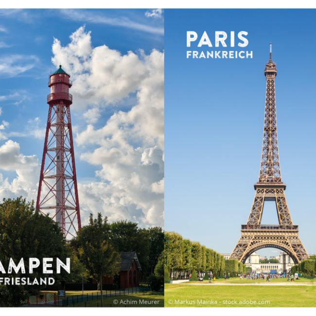 Vergleich Campen und Paris, © Achim Meurer &amp; Markus Mainka - stock.adobe.com