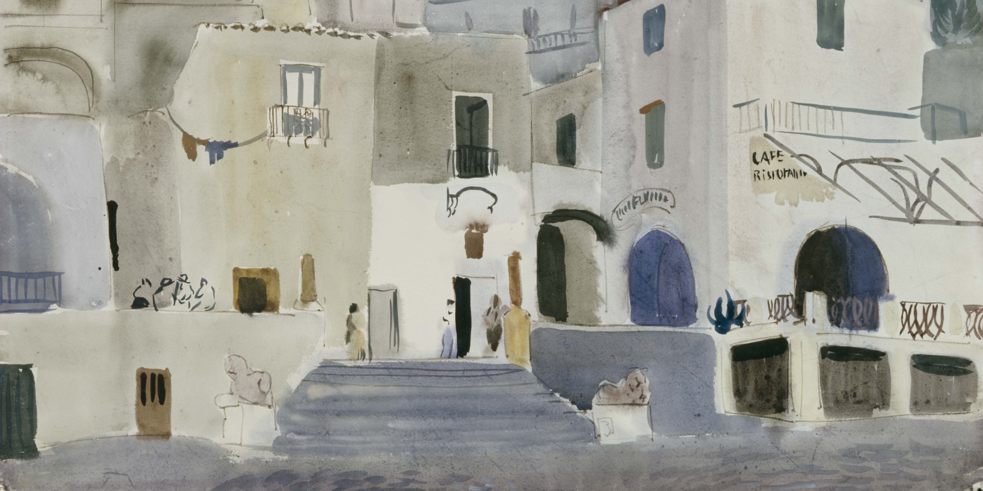 Adolf Niesmann, Caffè Flavio Gioia in Positano, 1930, Landesmuseum Oldenburg, © Sven Adelaide