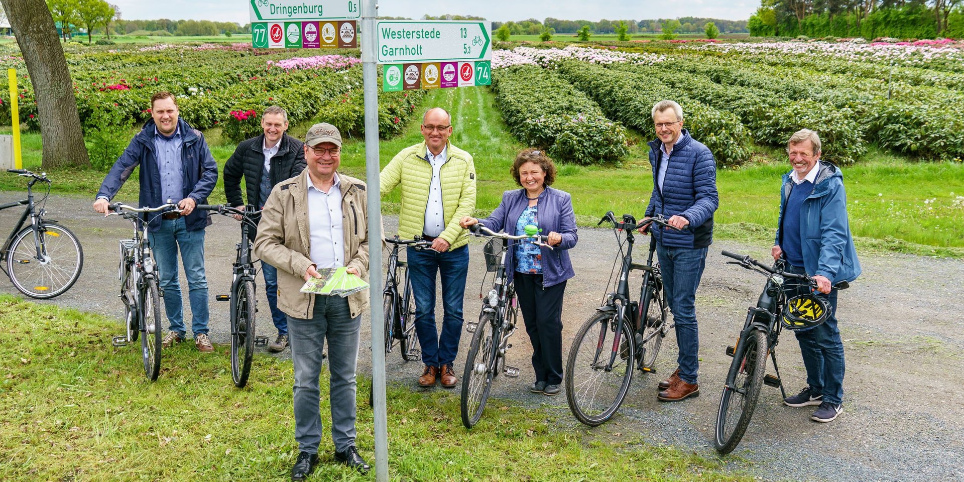 Neues Knotenpunktsystem für Radfahrende im Ammerland, © Landkreis Ammerland