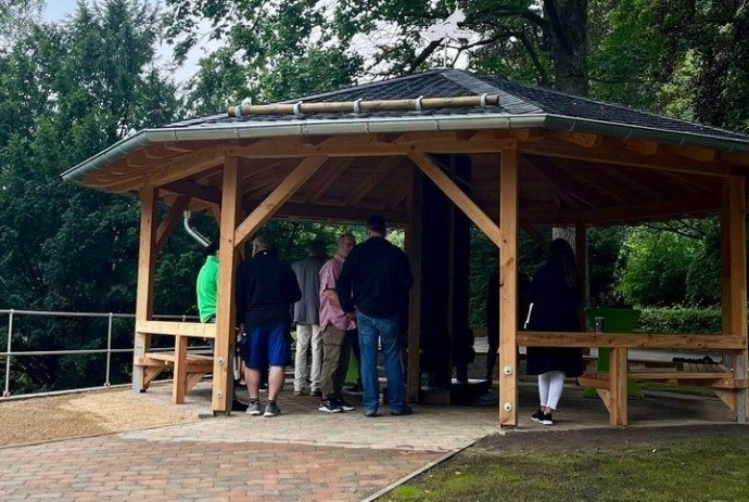 Neuer Gradierpavillon im Bad Harzburger Kurpark, © KTW Bad Harzburg