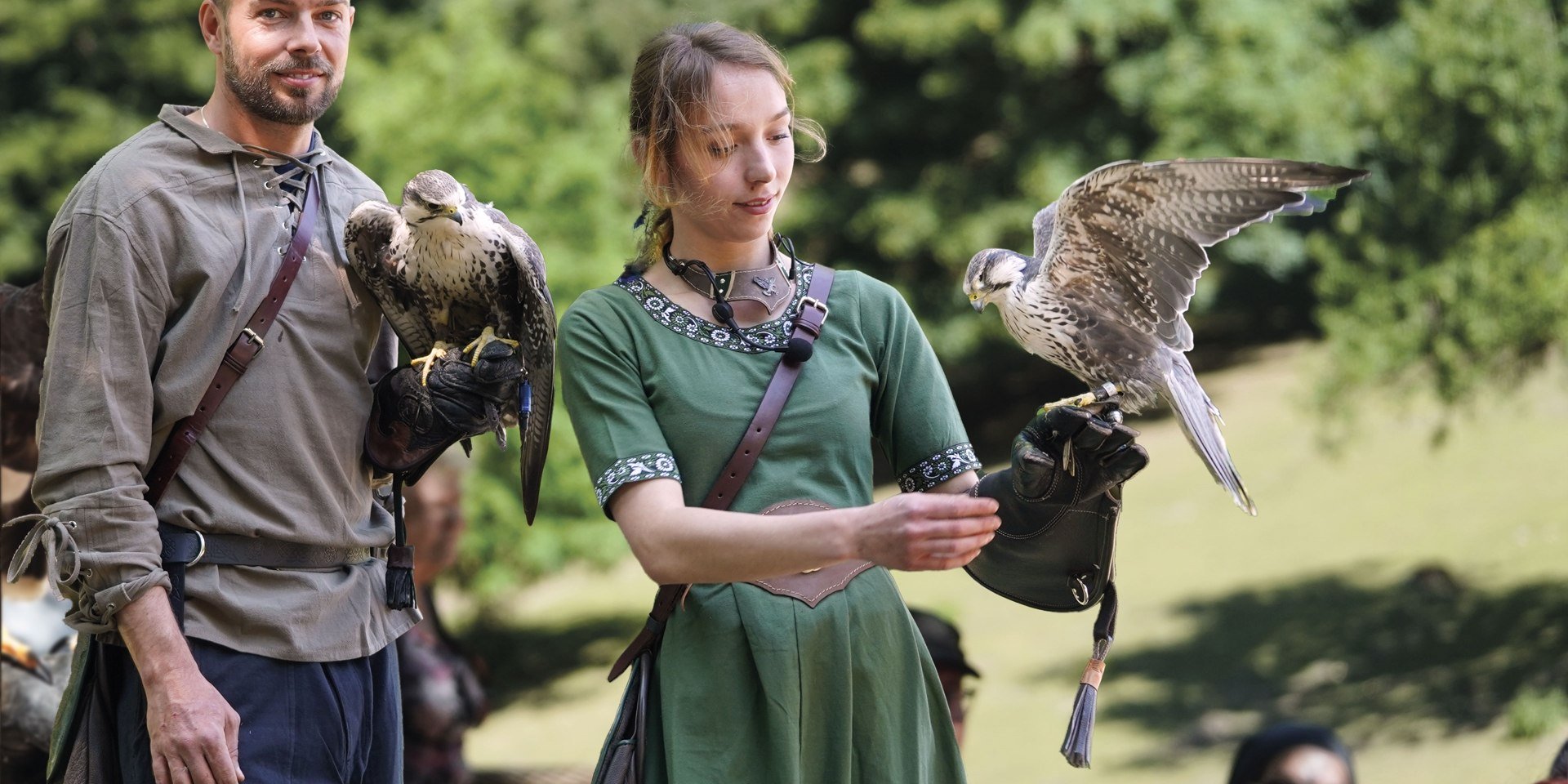 Mittelalterliche Flugschau, © Wildpark Schwarze Berge GmbH &amp; Co. KG