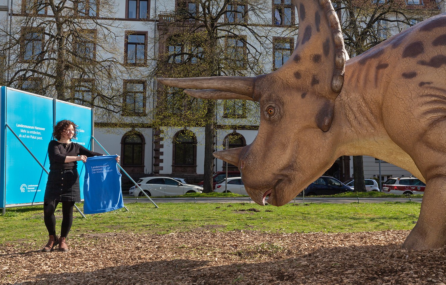 DinoScout mit Triceratops horridus, © Landesmuseum Hannover 