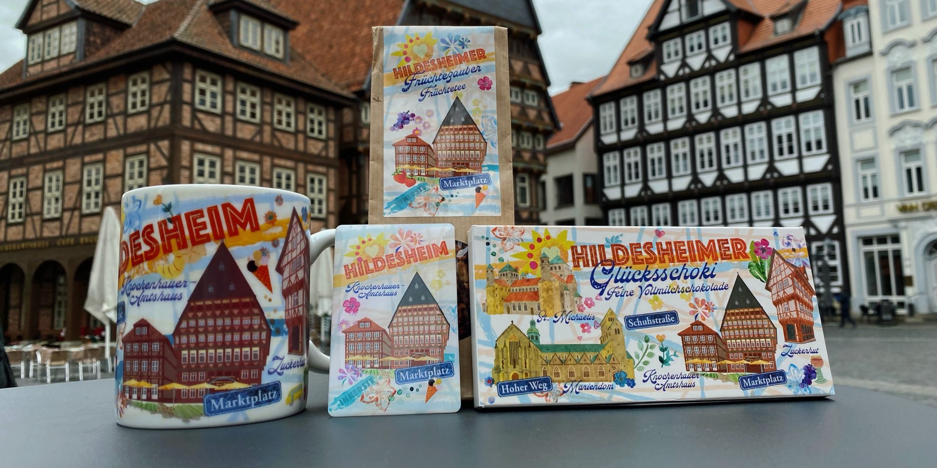 Neue Souvenirlinie StreetArt, © Hildesheim Marketing GmbH 