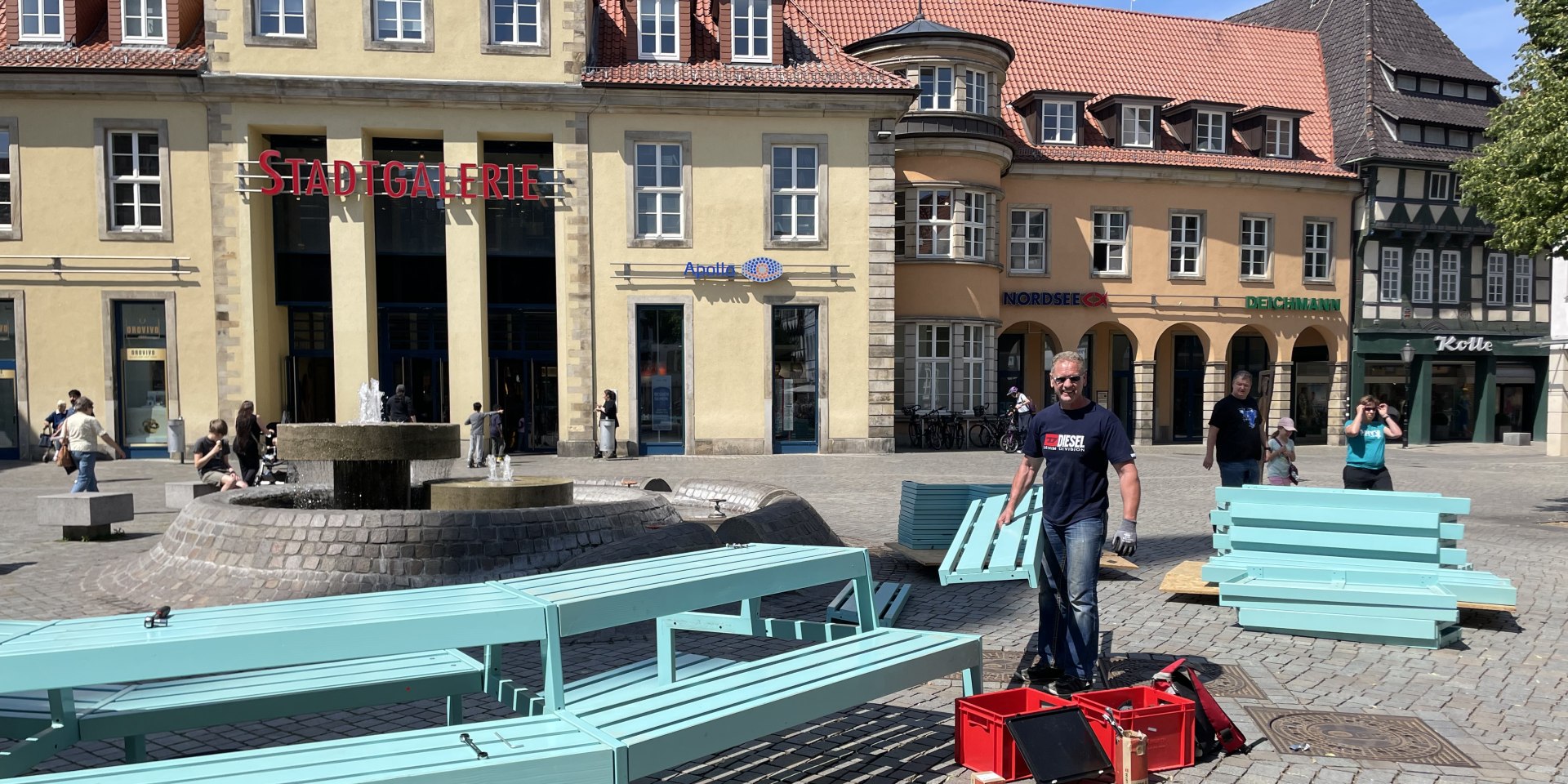 Achim Jansen vom Aufbauteam der HMT, © HamelnMarketing