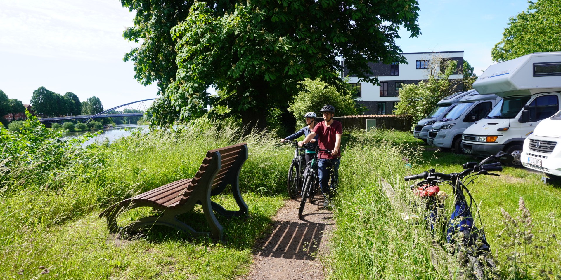 Die Wohnmobilstellplätze in der Mittelweser-Region erfreuten sich im vergangenen Jahr großer Beliebtheit, © Mittelweser-Touristik GmbH