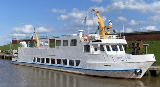 MS Dollard im Hafen von Ditzum, © Baltrum-Linie MS Dollard im Hafen von Ditzum, © Baltrum-Linie