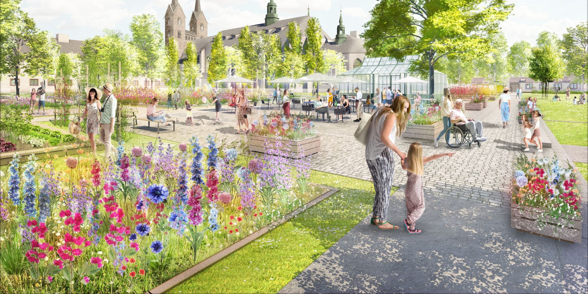 Visualisierung Remtergarten, © LGS 2023 Höxter/Franz Reschke