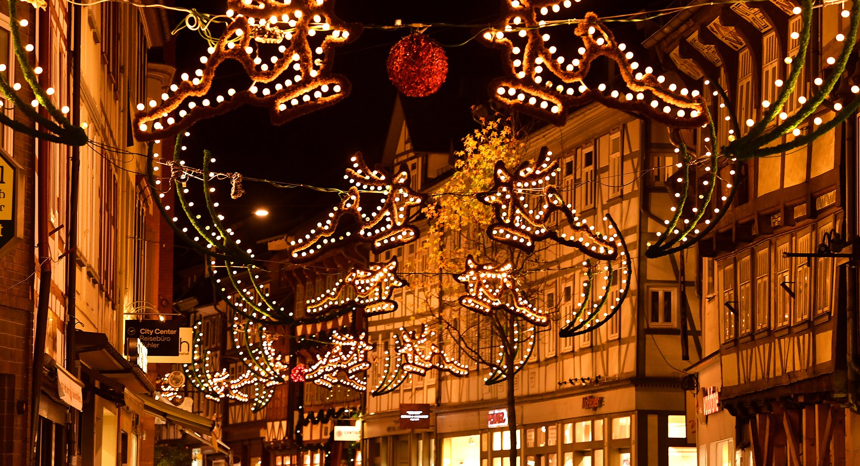 Weihnachtbeleuchtung Lange-Geismar-Straße Göttingen, © Göttingen Tourismus und Marketing / Mischke