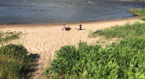 Der Sandstrand der Elbe, zum Verweilen wie am Meer , © Wolfgang Herbst