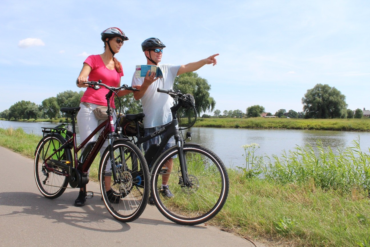 Radzählgeräte ermitteln die Zahl der Radfahrer auf dem Weser-Radweg., © Mittelweser-Touristik GmbH