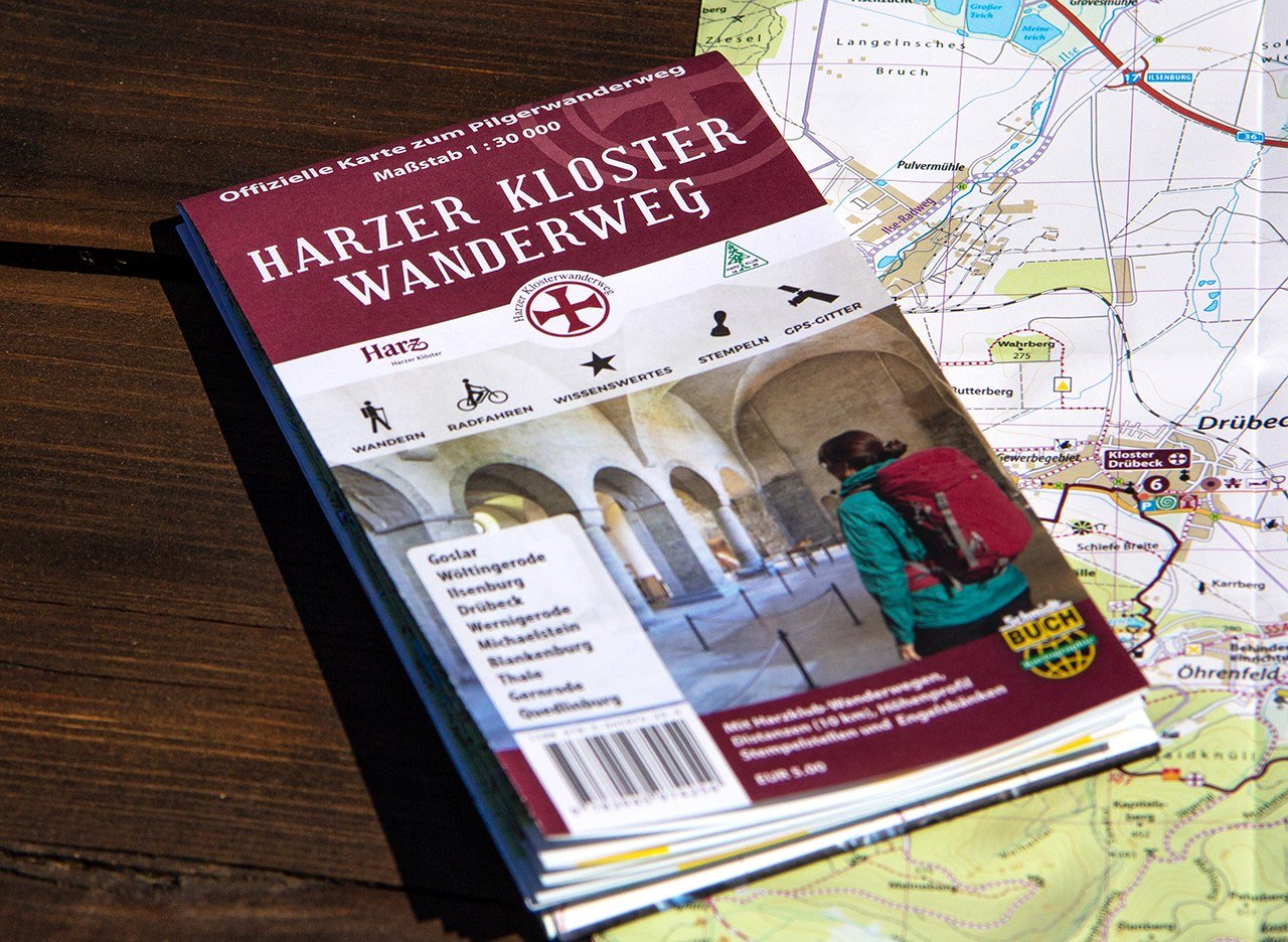 Wanderkarte Harzer Klosterwanderweg, © schmidt-buch-verlag.de / Thorsten Schmidt