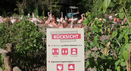 Hinweis-Schild im Erlebnis-Zoo Hannover, © Erlebnis-Zoo Hannover Hinweis-Schild im Erlebnis-Zoo Hannover, © Erlebnis-Zoo Hannover