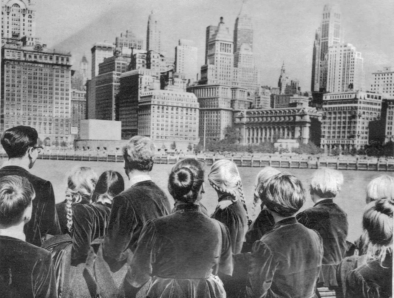 1954 erste USA Tournee Skyline NY, © Verein Ehemalige Schaumburger Märchensänger 1954 erste USA Tournee Skyline NY, © Verein Ehemalige Schaumburger Märchensänger