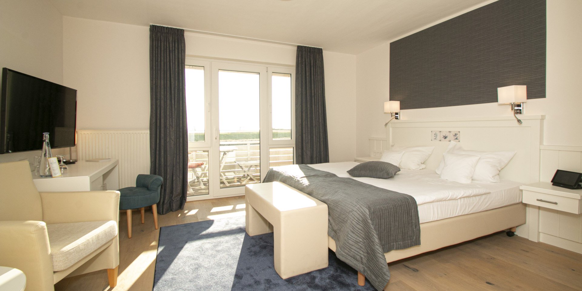 Doppelzimmer, © Hotel Achterdiek Juist 