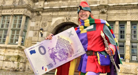 Der neue 0-Euro-Schein der Stadt Hameln, © HamelnMarketing