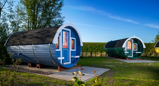 Campingfässer im Nordseebad Otterndorf, © Otterndorf Marketing