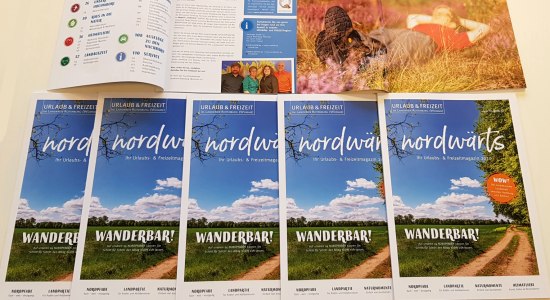 Das neue URLAUBs &amp; FREIZEITmagazin nordwärts 2020 für den Landkreis Rotenburg (Wümme), © TouROW