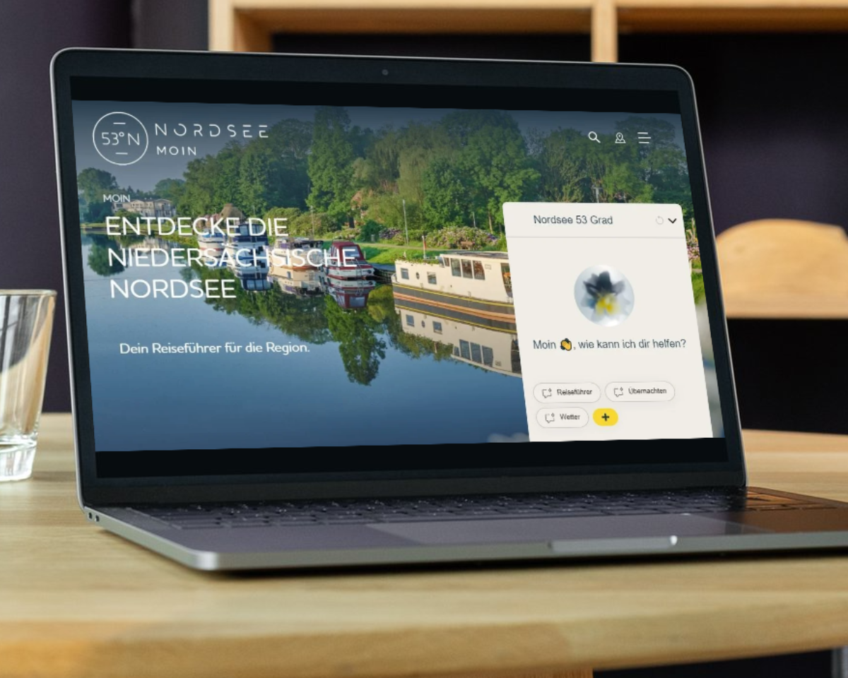 Der KI-Chatbot antwortet in 101 Sprachen und ist bereits auf der Website im Einsatz., © Tourismus-Agentur Nordsee GmbH
