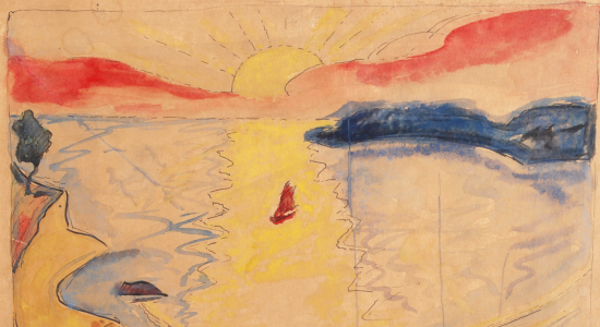 Emma Ritter, Steilufer auf Rügen, um 1916, Aquarell, © Landesmuseum Kunst und Kultur Oldenburg/Sven Adelaide Emma Ritter, Steilufer auf Rügen, um 1916, Aquarell, © Landesmuseum Kunst und Kultur Oldenburg/Sven Adelaide