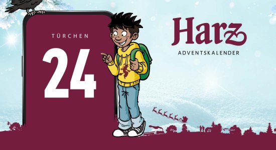 Luke Wild von der Brockenbande vor dem 24.Türchen, © HTV Luke Wild von der Brockenbande vor dem 24.Türchen, © HTV
