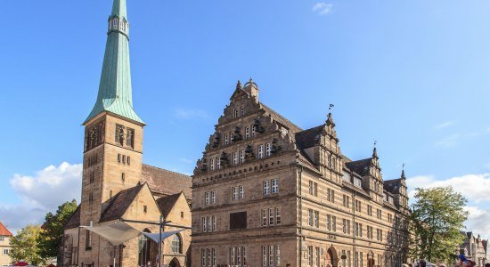 Marktkirche und Hochzeitshaus Hameln, © HamelnMarketing Marktkirche und Hochzeitshaus Hameln, © HamelnMarketing