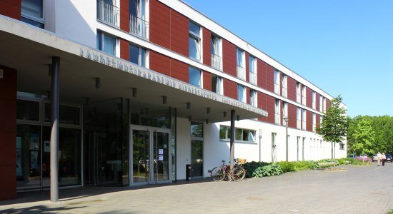 Eingangsbereich des Jugendgästehaus Stadt Wolfenbüttel, © Eric Badura 