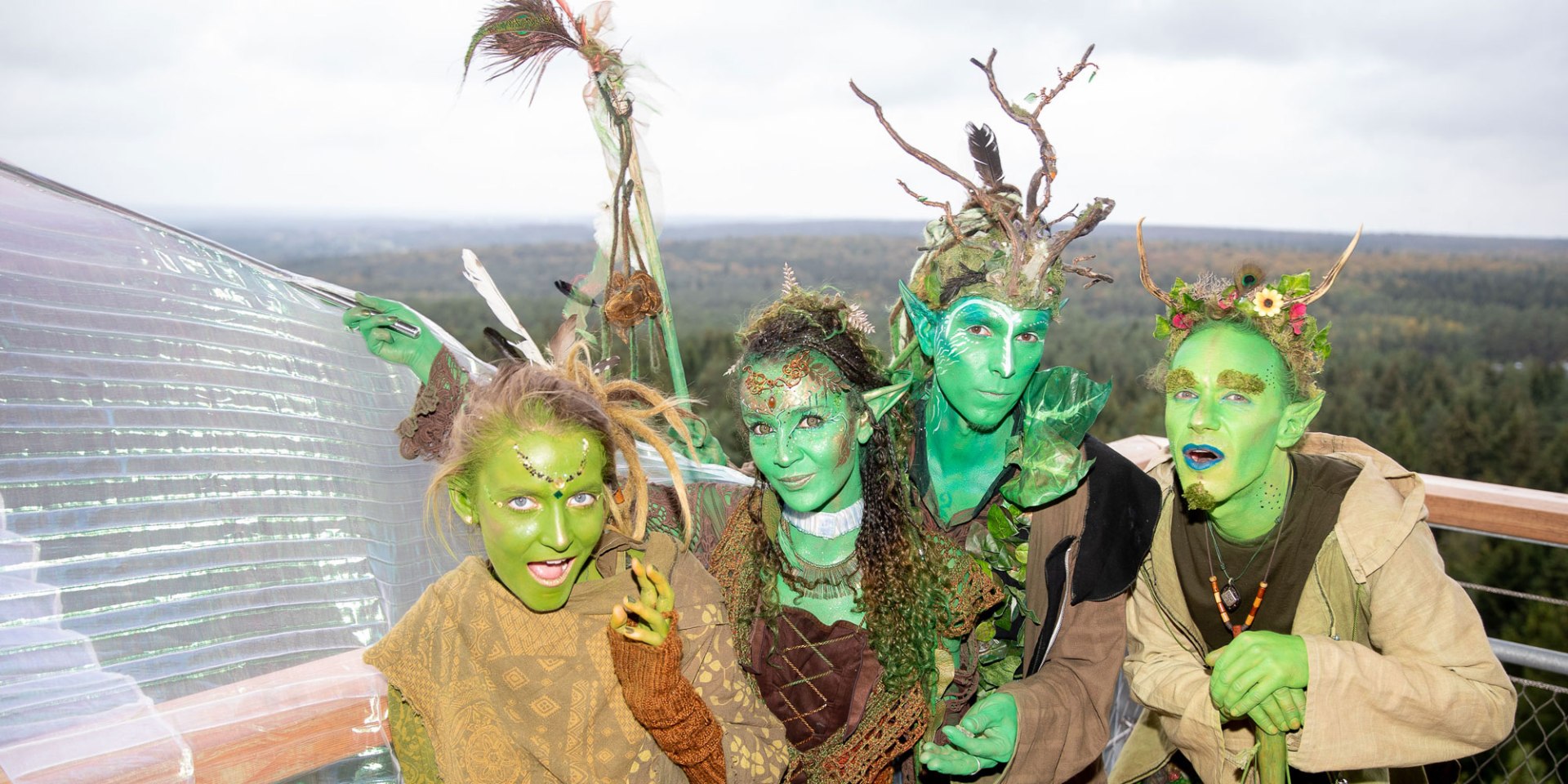 Der Baumwipfelpfad Heide-Himmel mit dem symbolischen Durchtrennen des Bandes ist eröffnet., © Thomas Ix