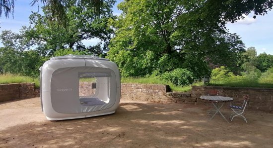 Schlafcube Sleeperoo, © Niedersächsisches Staatsbad Pyrmont Betriebsgesellschaft mbH
