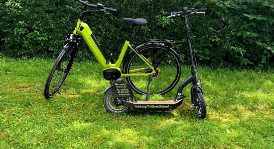 Scooter und E-Bike, © Hameln Marketing