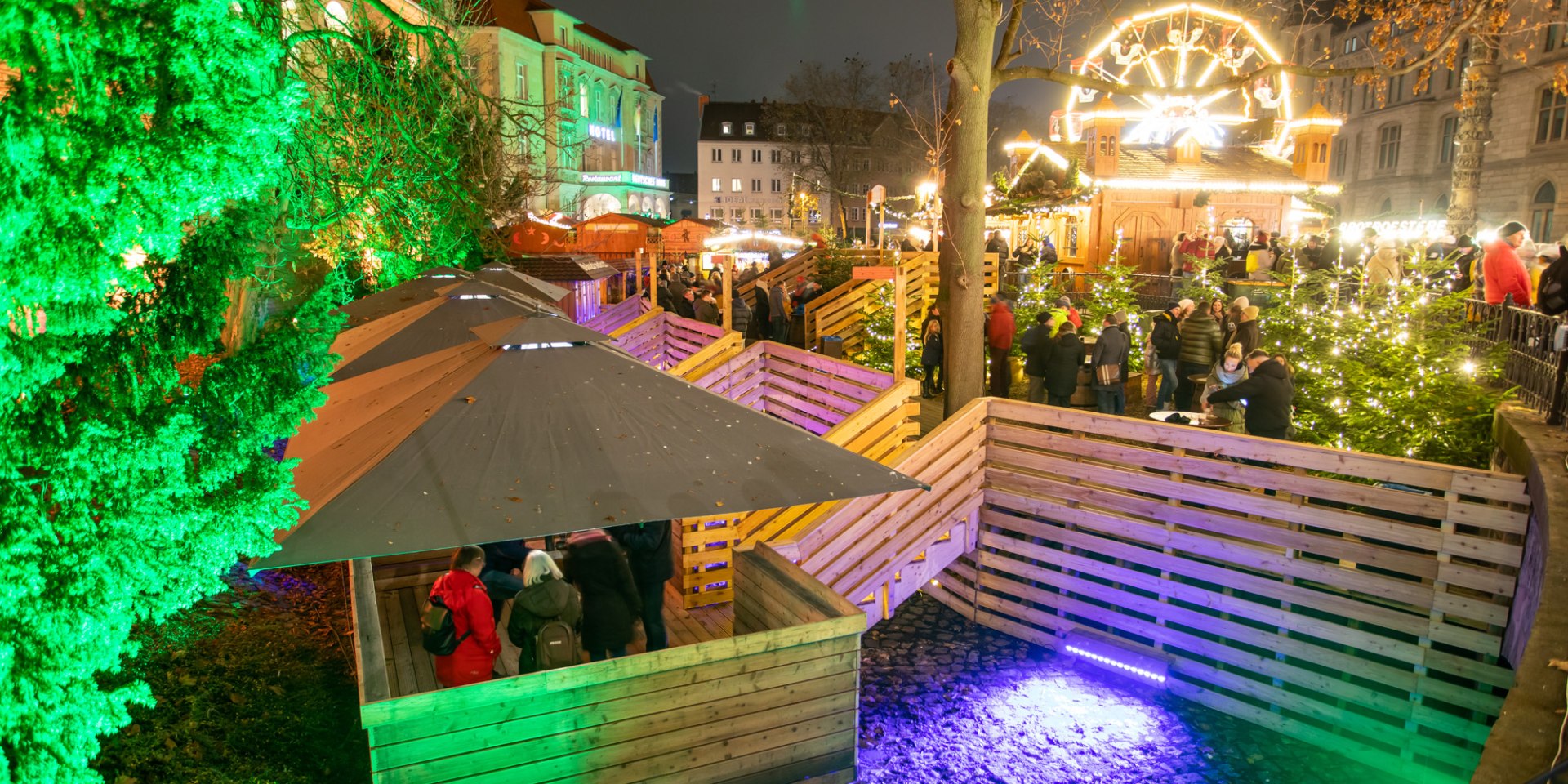 Weihnachtsmarktflöße, © Braunschweig Stadtmarketing GmbH/Philipp Ziebart