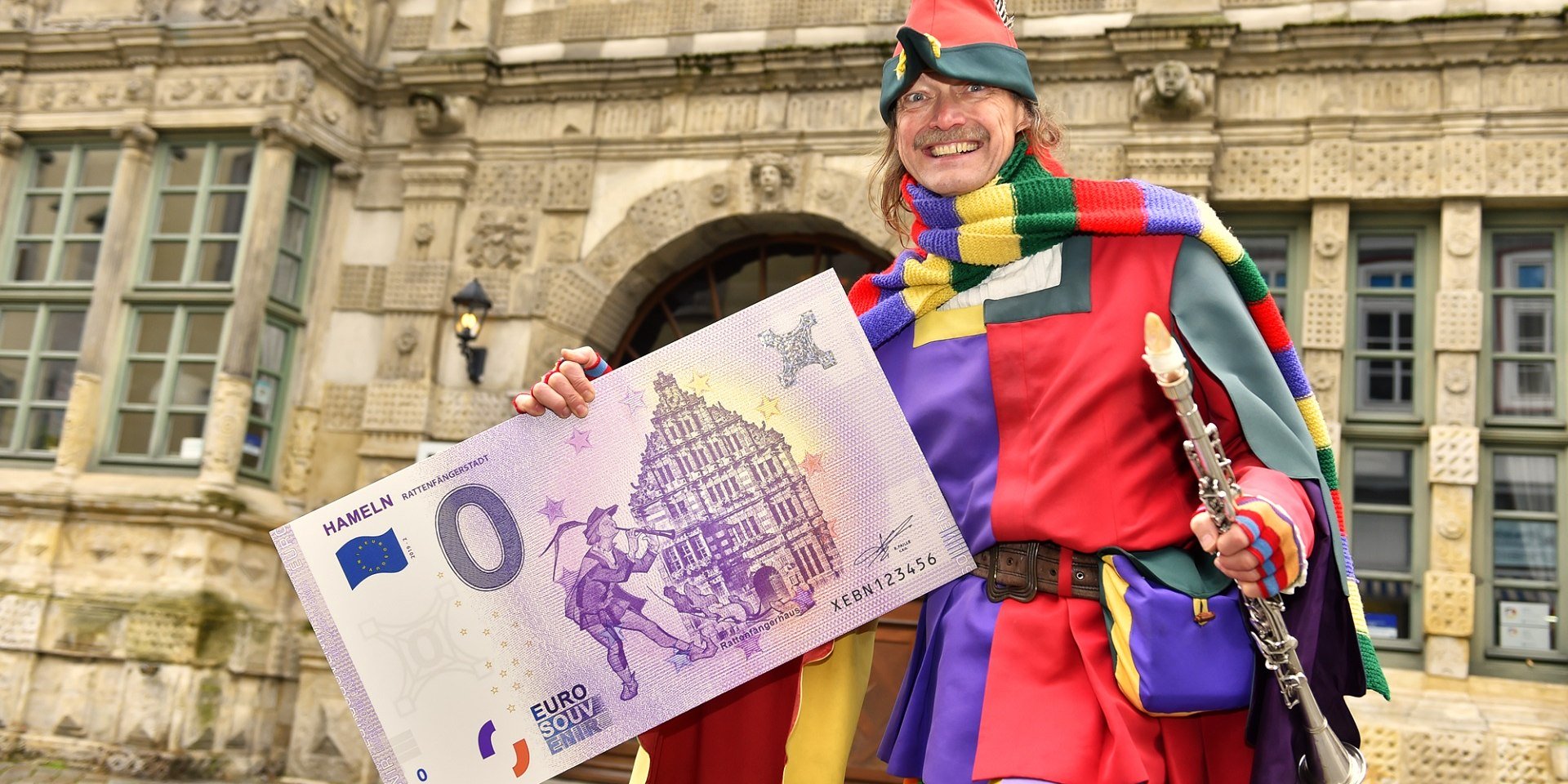 Der neue 0-Euro-Schein der Stadt Hameln, © HamelnMarketing