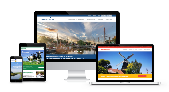 Das sogenannte Framework-Konzept schafft einen technischen Rahmen für die Internetaufritte der Orte und Regionen., © Ostfriesland Tourismus GmbH