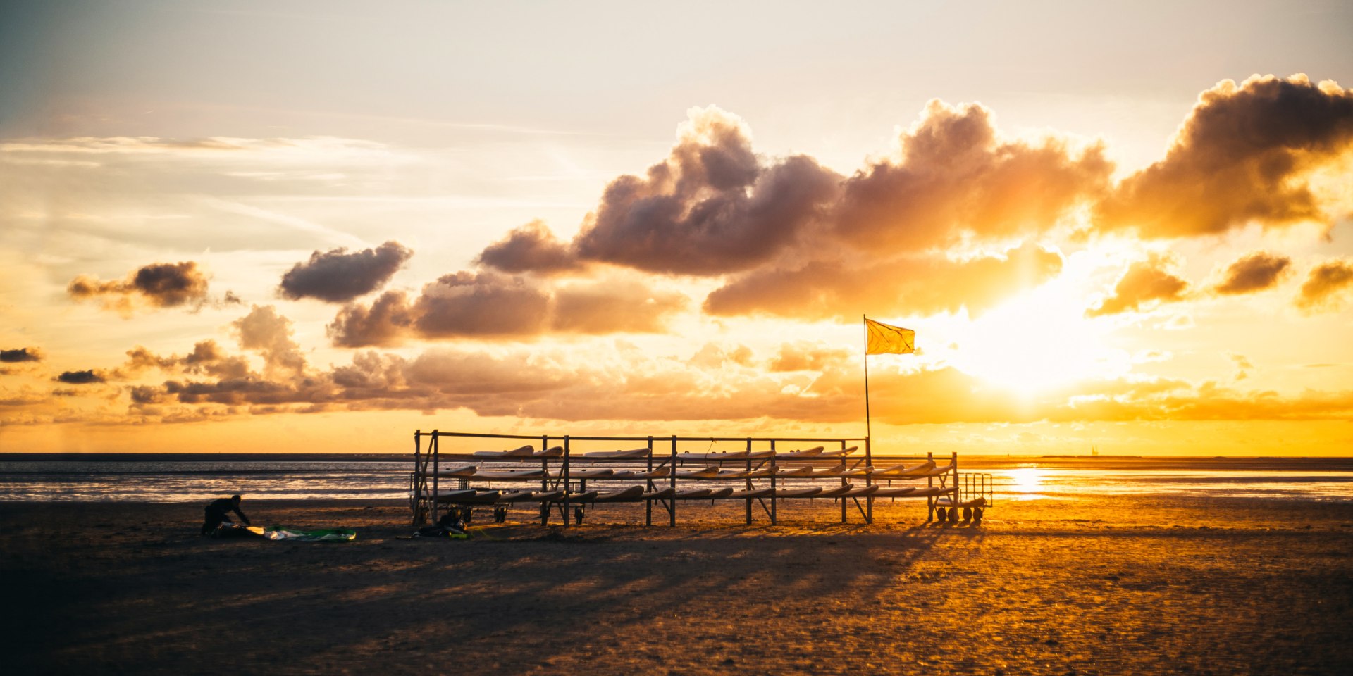 Sonnenuntergang auf der Ostfriesischen Insel Borkum, © Moritz Kaufmann