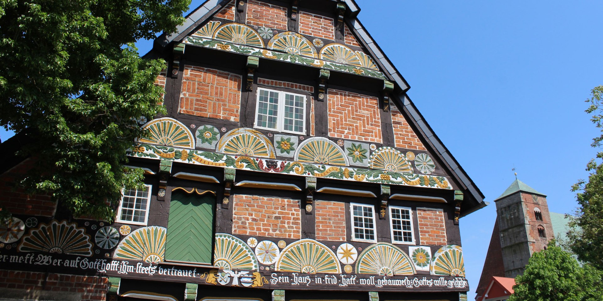 Ackerbürgerhaus mit Dom zu Verden, © Stadt Verden / Mirco Guy