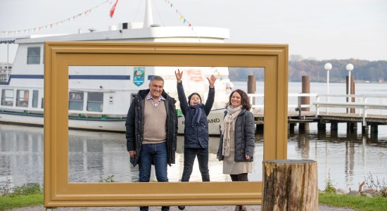 Der Bilderrahmen direkt am Bad Zwischenahner Meer verspricht das perfekte Erinnerungsfoto