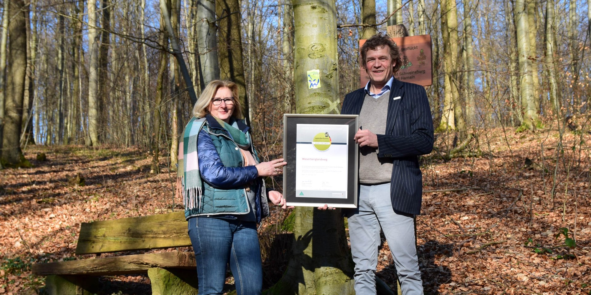 Re-Zertifizierung Weserbergland als Qualitätsweg Wanderbares Deutschland, © Weserbergland Tourismus e.V.